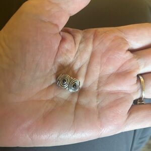 Pandora Sterling Silver & Onyx Spacer clip charm